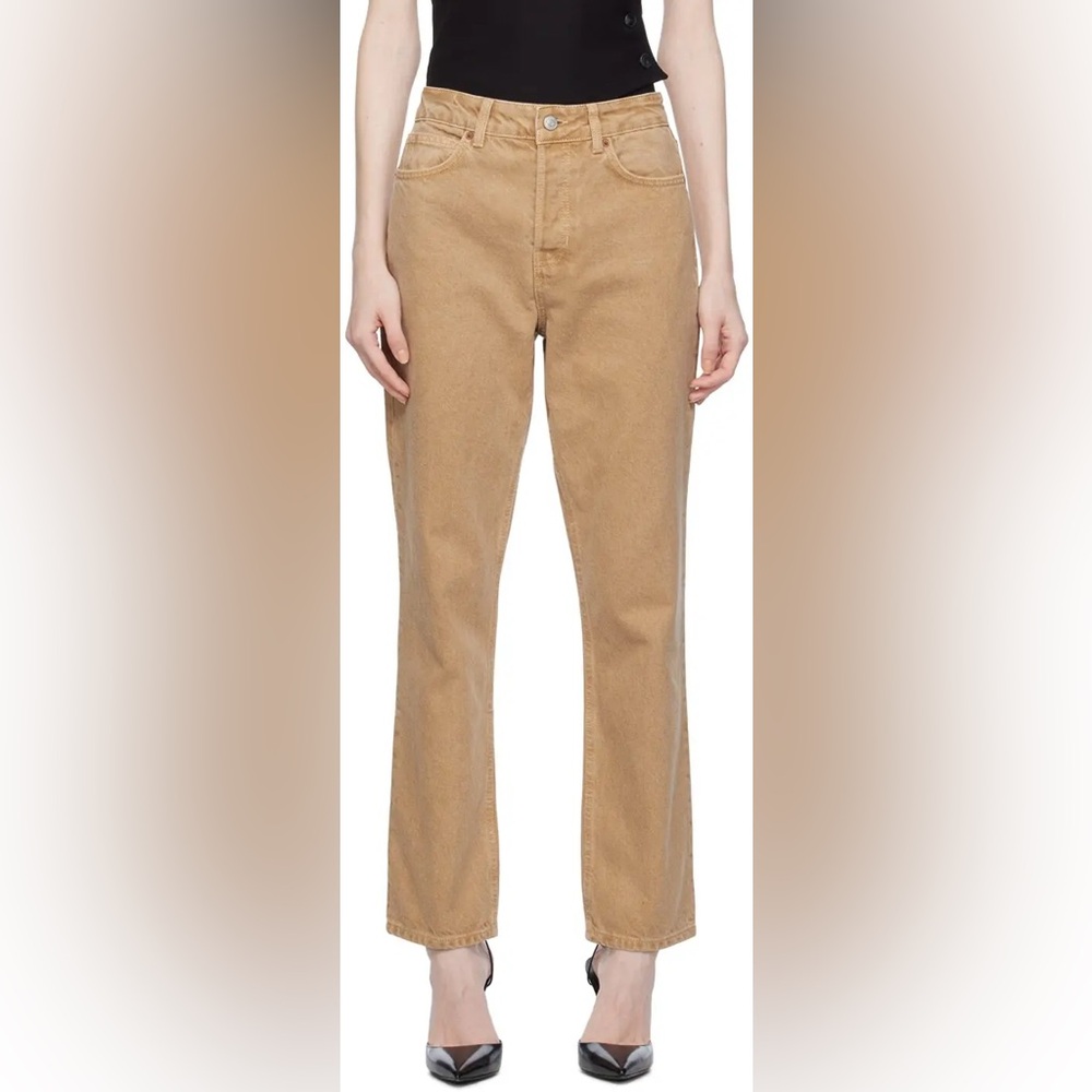 Reformation Cynthia High Rise Straight Jeans Vintage Marzipan Size 26